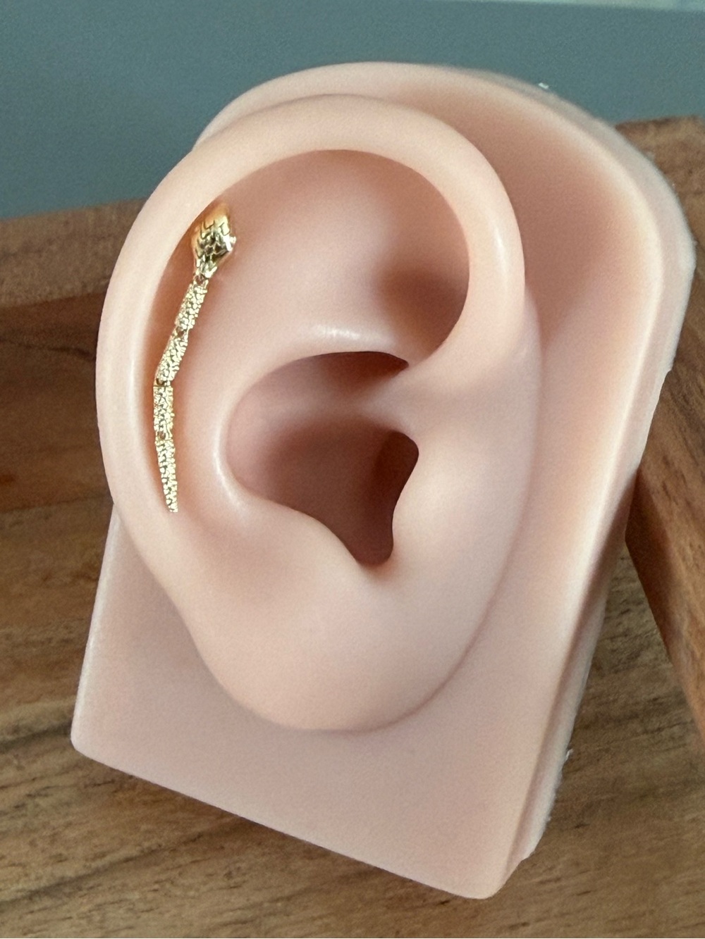 Junipurr Jewelry "Bite Me" 14K Yellow Gold Threadless End